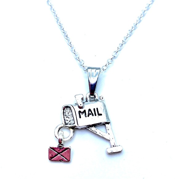 Mailbox Necklace Mail Carrier Postal Worker May Be Personalized - Picture 1 of 8